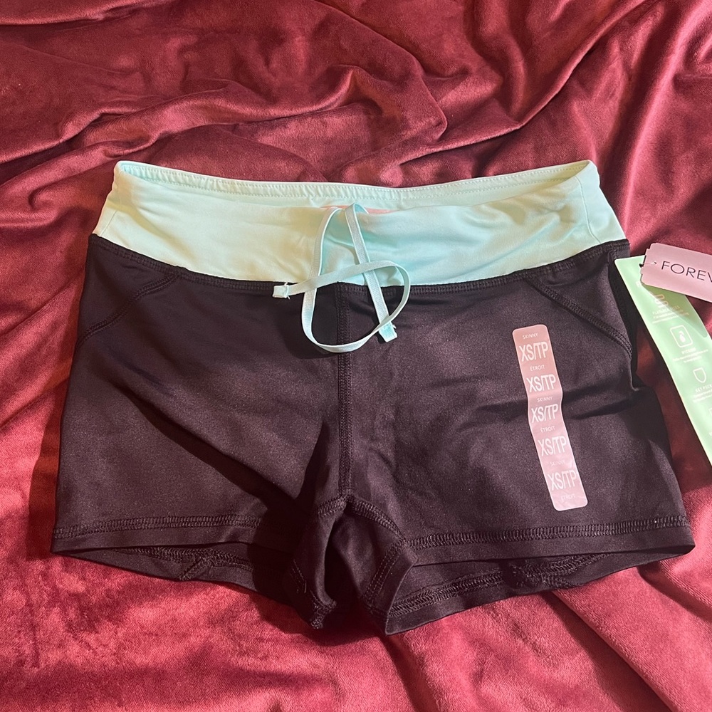 Brand new F21 XS athletic wicking workout shorts breathable & lightweight